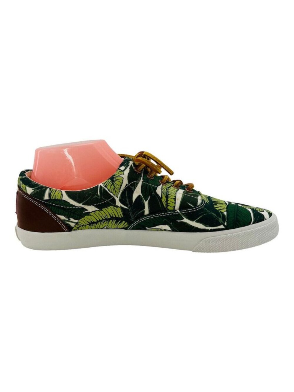 Bucketfeet Sneakers Mens Size 10 Tennis Tropical Leaf Print Canvas & Faux Leathe - Picture 10 of 13